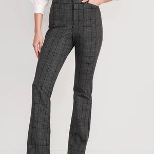 Old Navy High-Waisted Plaid Never-Fade Pixie Flare Pants